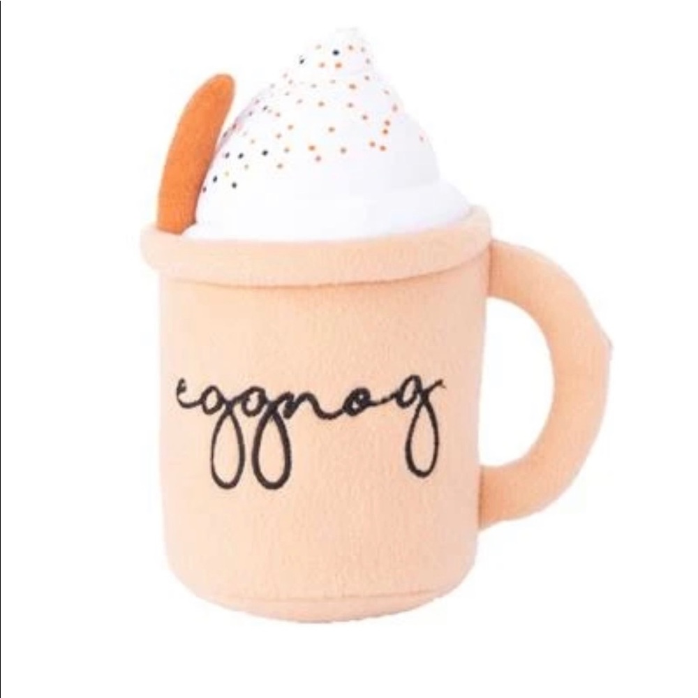 Holiday Egg Nog Dog Plush Toy